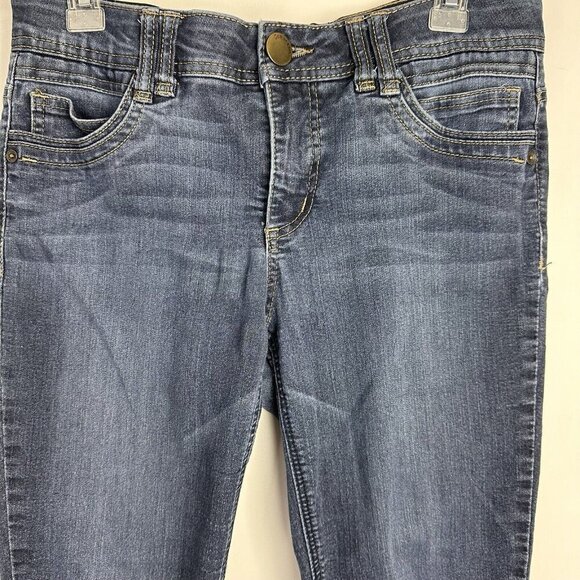 Democracy Ab Tech Solution Gray Skinny Jeans Womens 12 Elastic Waist Stretch‎ - Picture 2 of 11